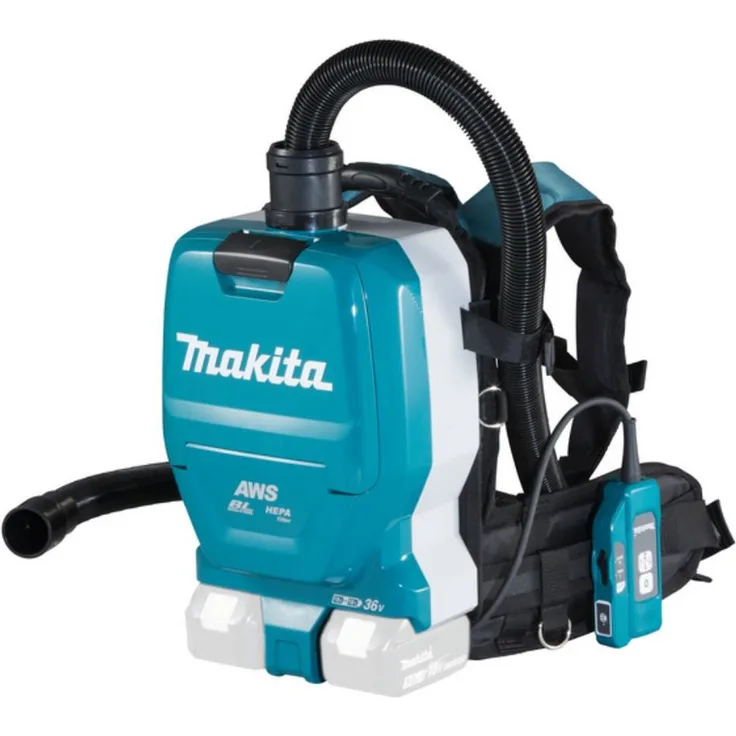 Makita Akku-Handstaubsauger DVC265ZXU 2x18V mit Bluetooth, HEPA-Filter und Memory-Funktion