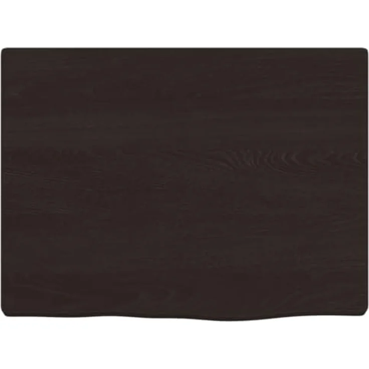 vidaXL Schneidebrett Waschtischplatte Dunkelbraun 40x30x2 cm Massivholz Behandelt, Eichenholz mit Naturkante – Bild 7