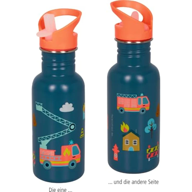 COPPENRATH DIE SPIEGELBURG Edelstahl Trinkflasche Feuerwehr - Wenn ich mal groß bin, 0,5 l, langlebig und sicher – Bild 2