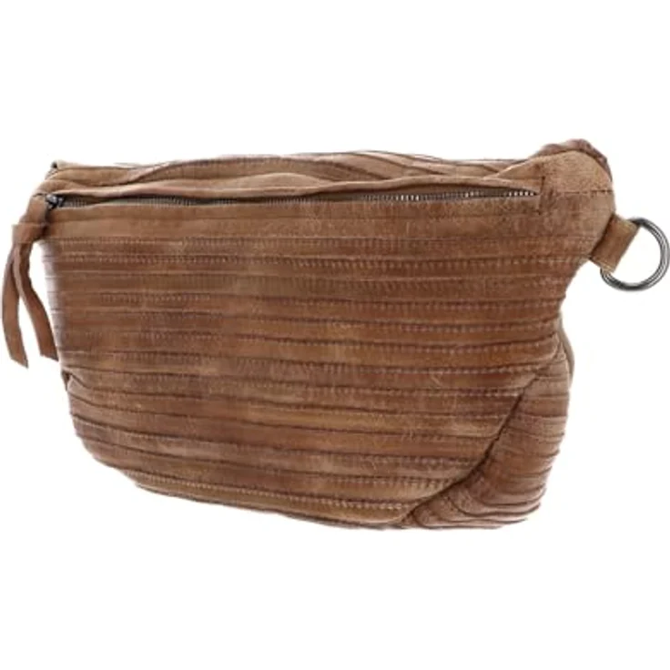 FredsBruder Layer Umhängetasche, 100% Leder, 38 cm x 9 cm x 20 cm, braun – Bild 2