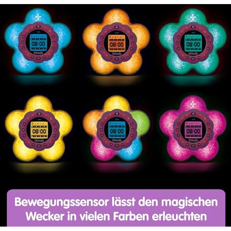VTECH Kidimagic Galaxy Light Kinderwecker, mehrfarbig mit Projektionen, Musik, Spielen und Lerninhalten – Bild 2
