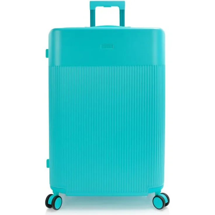 Heys HiLite 4 Rollen Trolley L, 74 cm mit Dehnfalte, blau, 100% Polycarbonat
