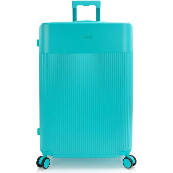 Heys HiLite 4 Rollen Trolley L, 74 cm mit Dehnfalte, blau, 100% Polycarbonat