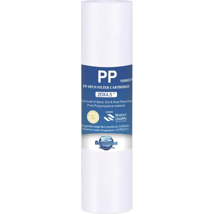 Aquintos-Wasseraufbereitung GmbH BIG Blue Jumbo Polypropylen Sedimenfilter PP BB20 20 x 4,5 Zoll 100 micron, Effektive Grobfiltration in Blau – Bild 1