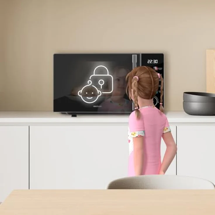 Cecotec Proclean 6030 Black, Mikrowelle mit 20 Litern, 700 W, Touchscreen und 10 Leistungsstufen – Bild 9