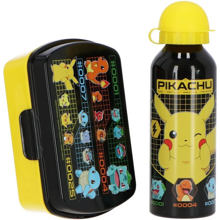 POKÉMON Lunchbox Lunchpaket, ideales Set für unterwegs, bunt