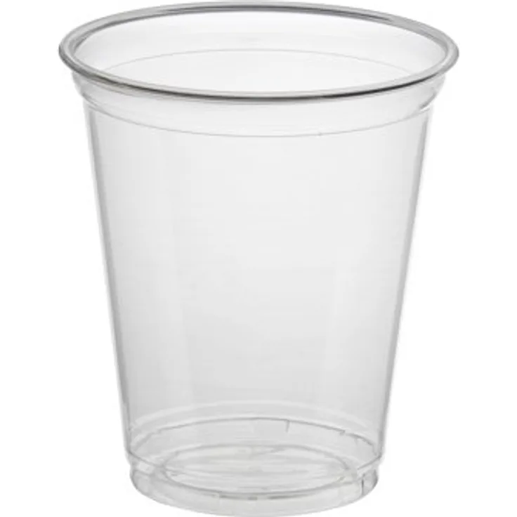 Papstar Trinkbecher / Plastikbecher "Hurricane" (50 Stück), aus PET-Kunststoff 0,3 l, Durchmesser 9,5 cm, Höhe 11,7 cm, glasklar, für Smoothies, Frozen Drinks, Desserts, wiederverwendbar #11311
