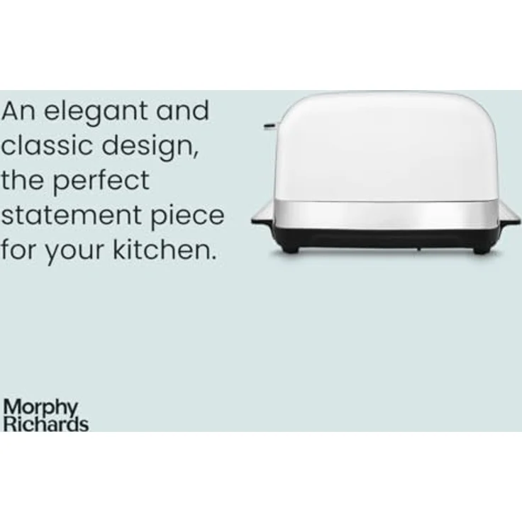 Morphy Richards 240134 Toaster 4 Scheibe(n), Toaster, Weiss – Bild 6