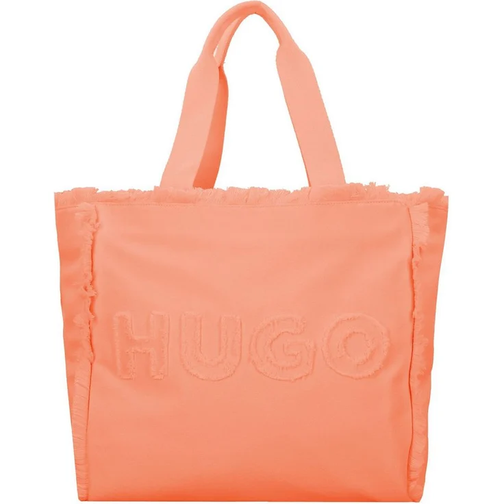 HUGO Shopper Becky, Polyester Tasche mit offenem Verschluss und Reißverschlussfach, mittellanger Umhängegurt