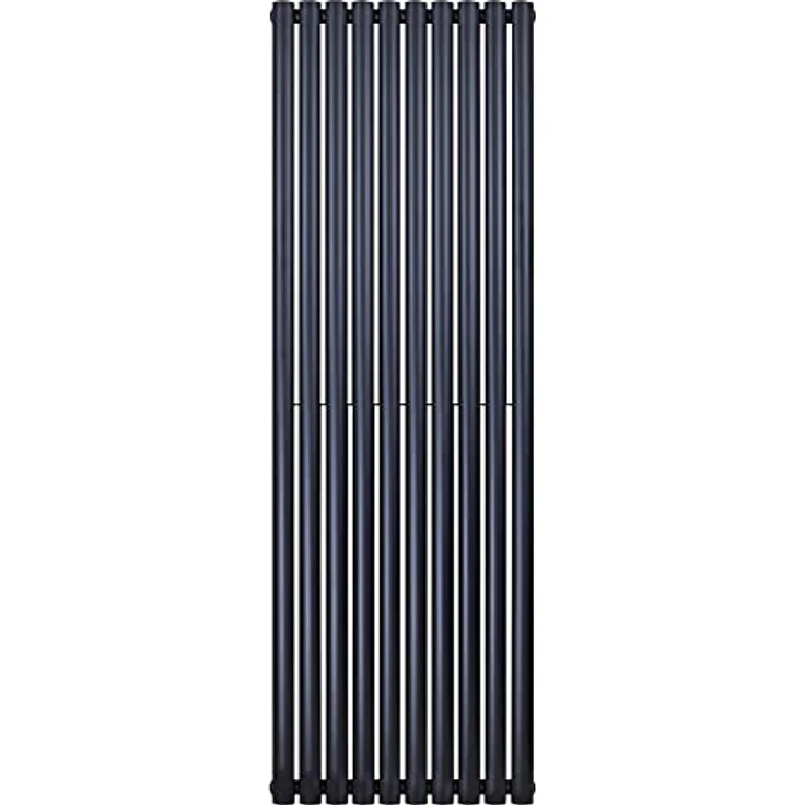 Belrad Paneel Heizkörper Vertikal Doppellagig Schwarz Matt 1800x590 (HxB) 2050W - Hochwertige Stahlkonstruktion, EU-Norm EN442 & CE2019, Schwarz-matt, Platzsparendes Design – Bild 3