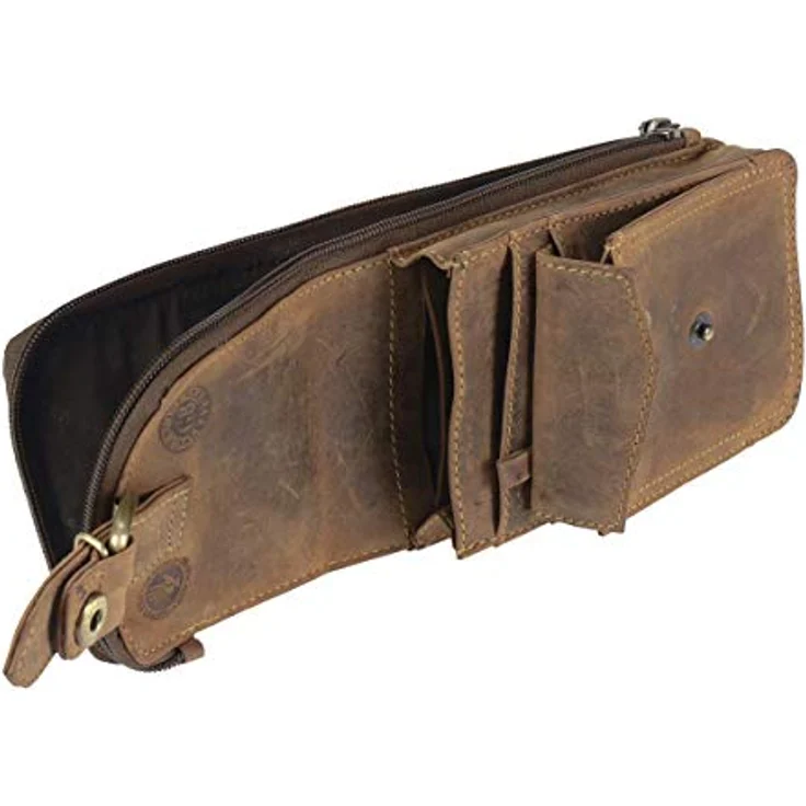 Greenburry Vintage Gürteltasche aus Leder, 10 cm x 4 cm x 18 cm, braun – Bild 7