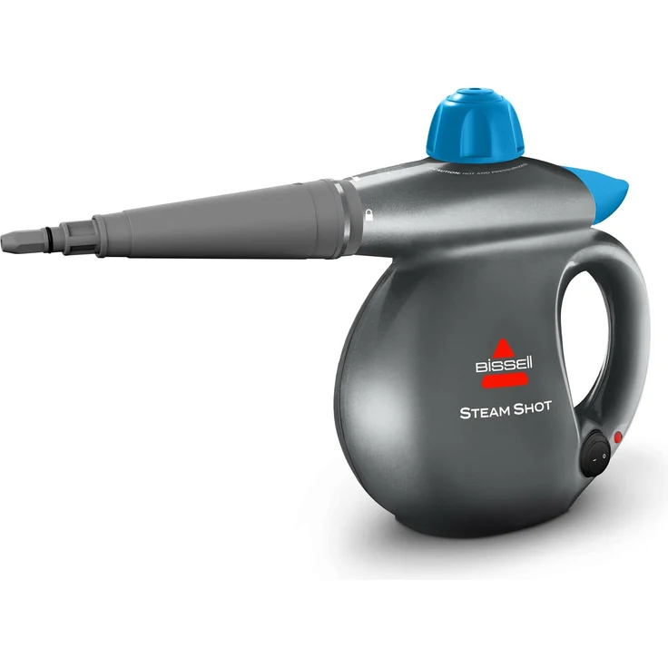 Bissell Steam Shot Dampfreiniger, kompaktes Handgerät für chemiefreie Reinigung, grau