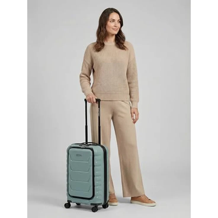 Smartbox Edition 01, 4 Rollen Kabinentrolley 55 cm mit Laptopfach, grün – Bild 5