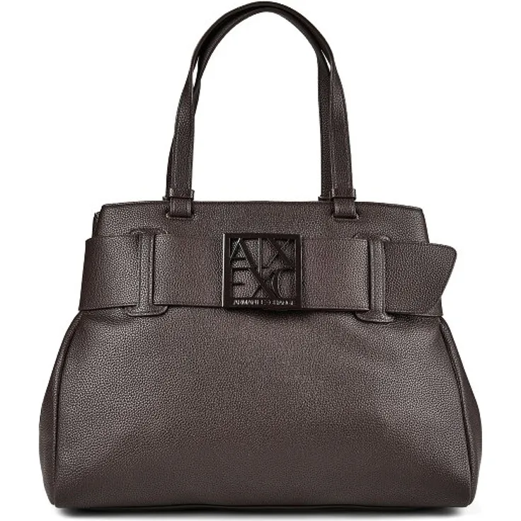 Armani Exchange Shopper Tasche, 39 cm, braun, 100% Polyester