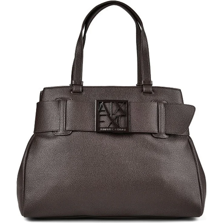 Armani Exchange Shopper Tasche, 39 cm, braun, 100% Polyester