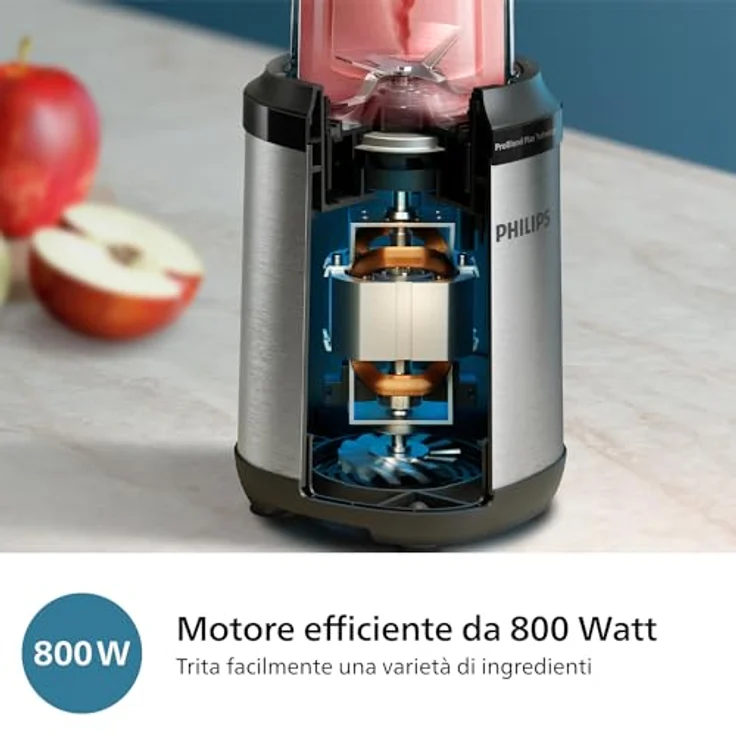 Philips 5000 Series Standmixer - Mini Smoothie Maker, Abnehmbare Klingen, 700 ml Becher, ProBlend Plus-Technologie, Leicht zu reinigen, Elegantes – Bild 3