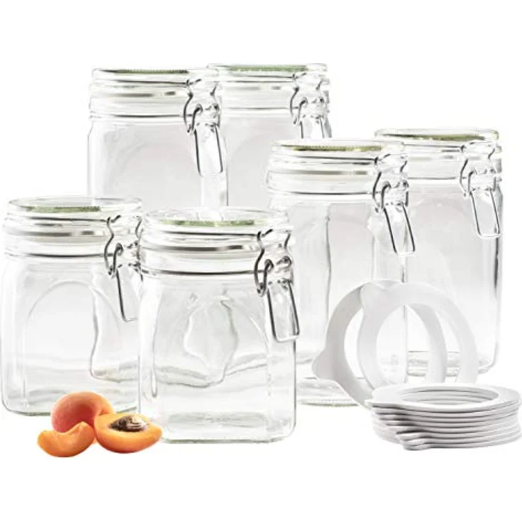MÄSER Set: Gothika Vorratsglas-Set mit Deckel, Glas 7-tlg – Bild 2