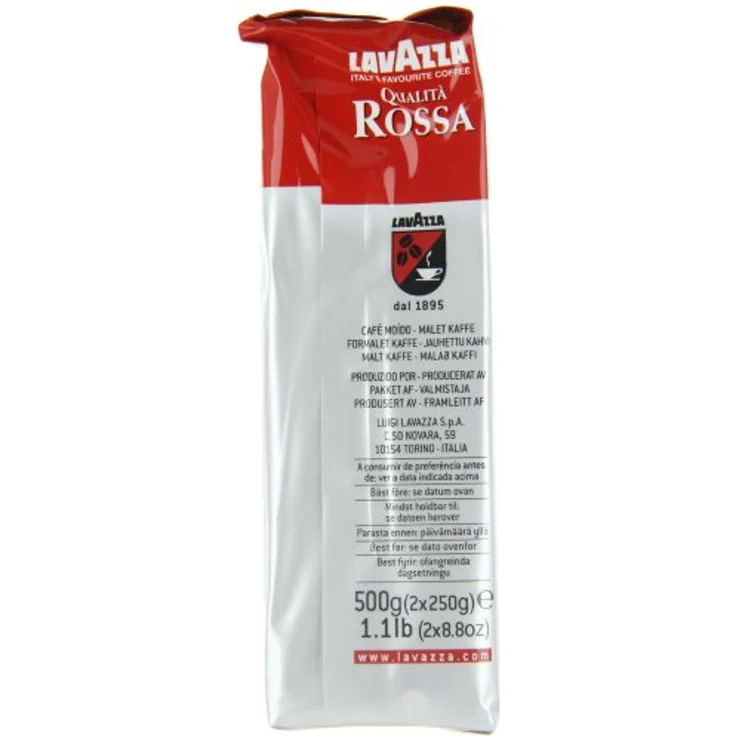 Lavazza Gemahlener Kaffee - Qualità Rossa - 2er Pack (2 x 500 g) – Bild 6