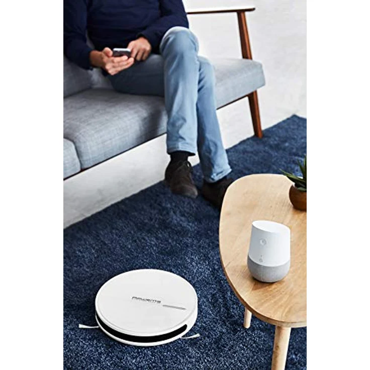 Rowenta RR7447WH Explorer 60 Allergy Connect Nass-Trocken-Saugroboter (2-in-1 saugen und wischen, mit App-Steuerung, filtert Allergene aus der Abluft) weiß – Bild 2