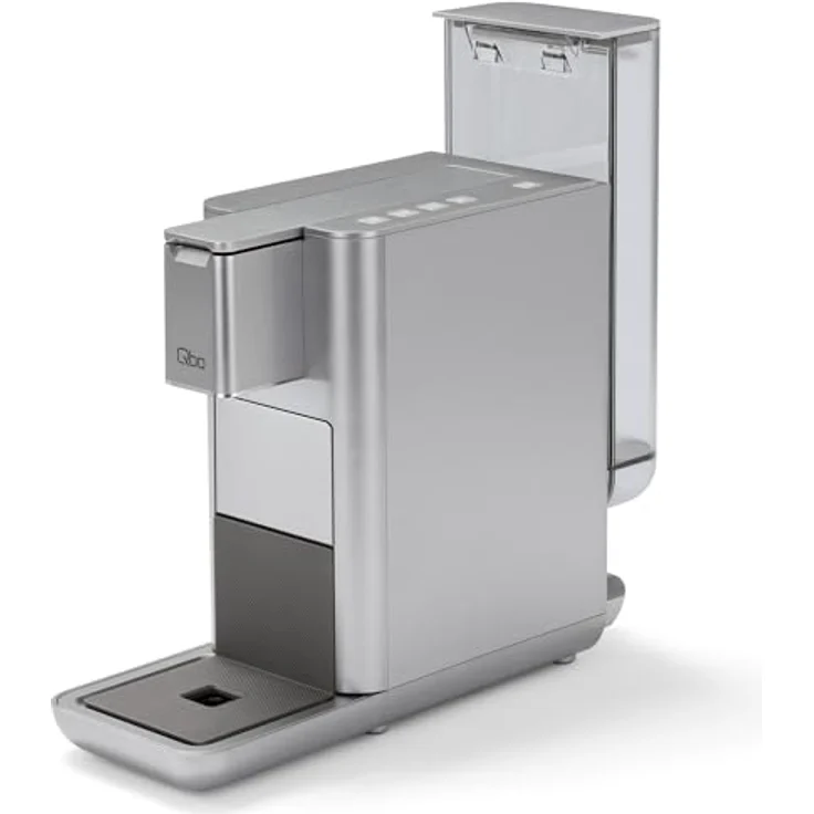 Tchibo Qbo ICONIC Premium Kapselmaschine, 19 Bar PressBrew™ Brühtechnologie, inklusive 16 Kaffeekapseln, Grau – Bild 3