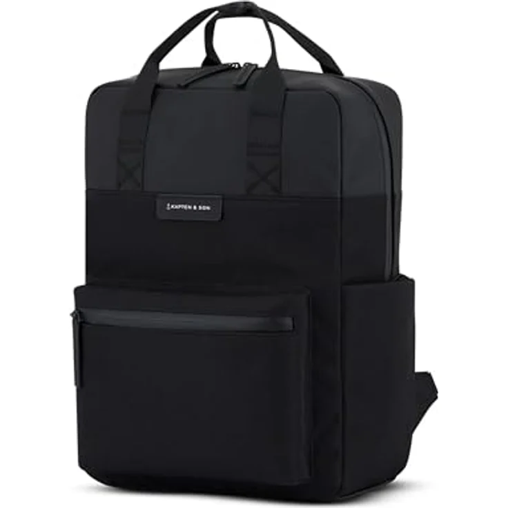 Kapten & Son Freizeitrucksack, 39x28x11,5 cm, mit Laptop- und Tabletfach, Anti-Diebstahlfach, Schwarz – Bild 4
