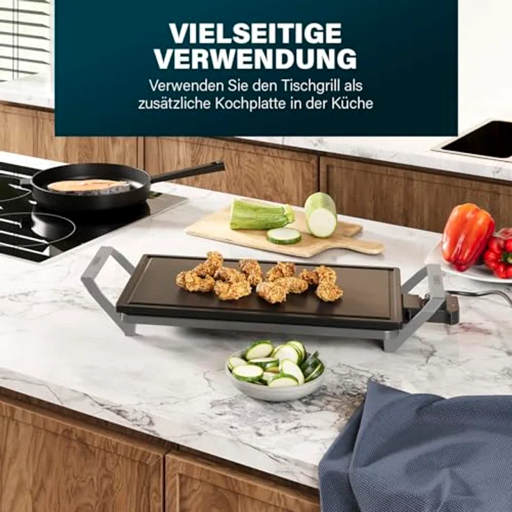 PRINCESS Tischgrill Princess 103150 Table Chef Premium Stone - PFAS-frei, Keramische Grillplatte – Bild 5