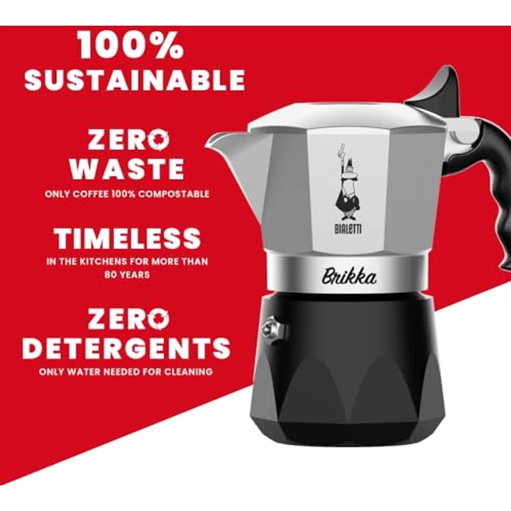 Bialetti Neue Brikka 2 Tassen 2023 | Mokka Café Espresso 0007327 – Bild 6