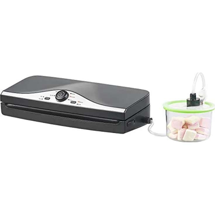 Rosenstein & Söhne 2in1 Vakuumierer BV 200.duo für Folien & Dosen, 150W, 5 Modi, doppelte Schweißnaht, schwarz – Bild 4