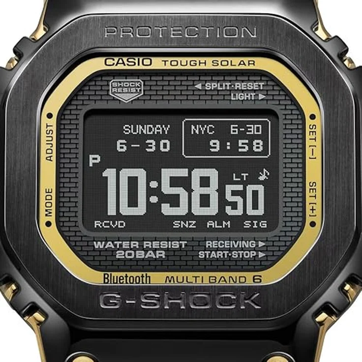 Casio G-Shock GMW-BZ5000BD-1ER Sportuhr Edelstahl, gebürstet, braun-schwarz, Bluetooth, Multiband 6, Tough Solar – Bild 2