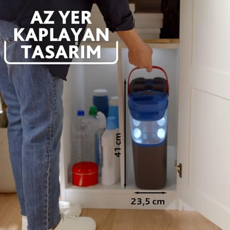 Vileda H2PRO Flat Mop Reinigungsset, Bodenwischer mit Zweitanksystem und 1,2 L Frischwassertank, platzsparender Eimer, Microfaser-Bezug – Bild 8