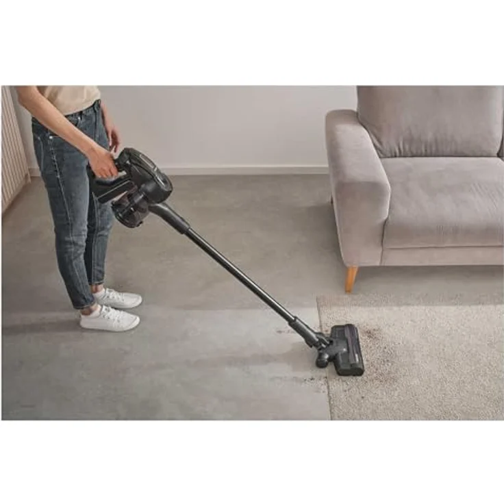 SENCOR 3-in-1 Akku-Staubsauger SVC 8726BK, 400W, 25,2V, 50 Min. Laufzeit, HEPA-Filter, Schwarz, motorisierte Bodenbürste, LED-Beleuchtung – Bild 2