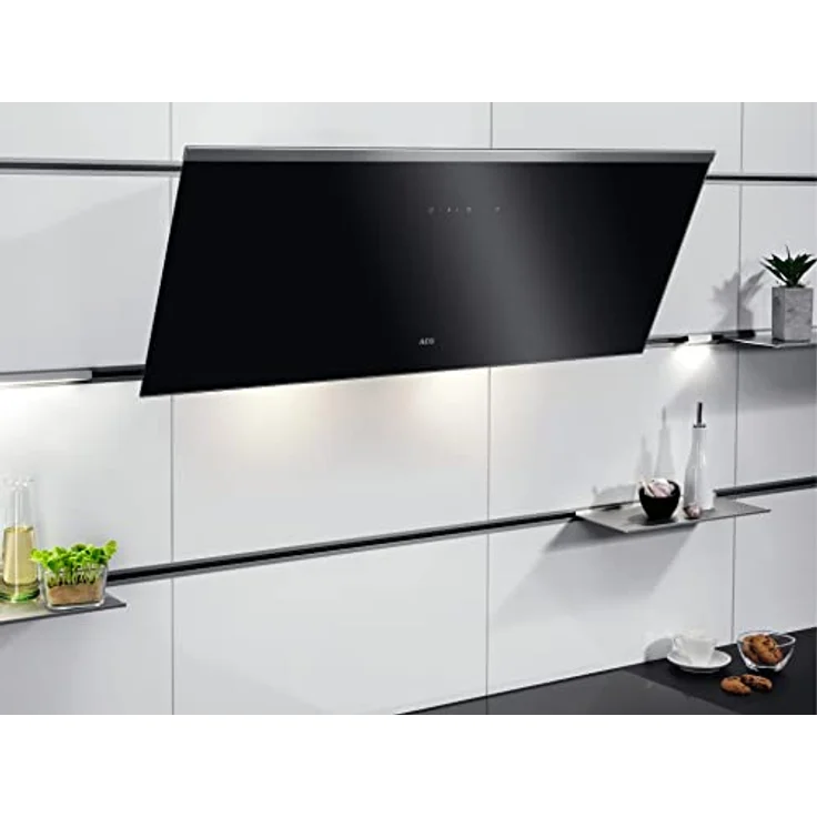 AEG DVE5961HB Kopffreihaube, Wandmontage, Gebläsestufen 3, Breite 90 cm, schwarz – Bild 12