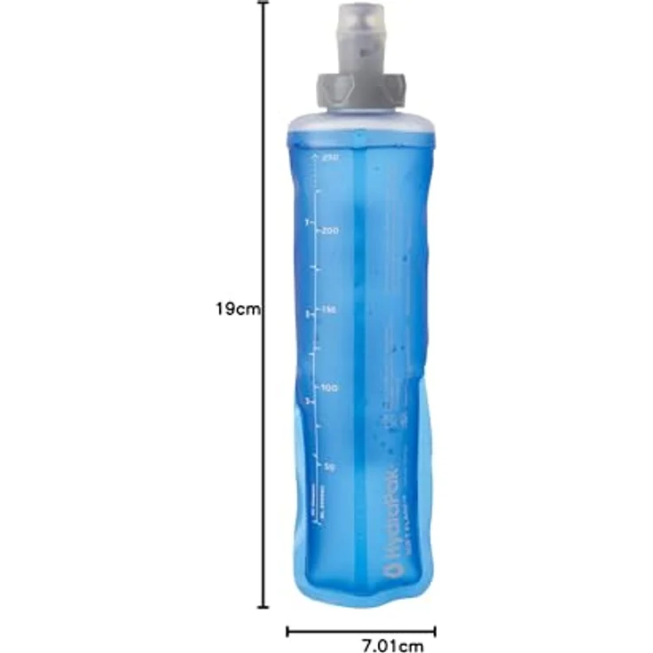 Salomon SOFT FLASK 250ml/8oz, klare blaue Trinkflasche aus Kunststoff – Bild 3