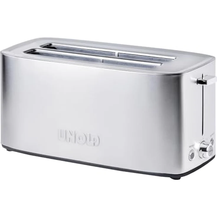 Unold Toaster 38266 Toaster Tom, 4-Scheiben Automatik-Toaster mit 1.200 - 1.400 W Leistung, silber – Bild 2