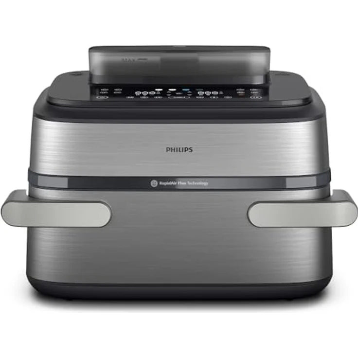 Philips Heißluftfritteuse NA565/02 Steam Airfryer 5000 Series, 9,5L Megabasket, 2750 W, Dampfgarfunktion, RapidAir Plus Technologie, inkl. Servierzange – Bild 20