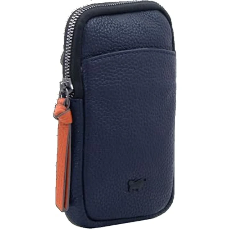 Braun Büffel Novara Umhängetasche, Leder 10 cm, blau, mit abnehmbarem und längenverstellbarem Riemen – Bild 2