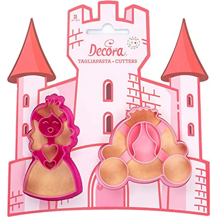 Decora 0255052 AUSSTECHER AUS KUNSTSTOFF PRINCESS 2-TLG