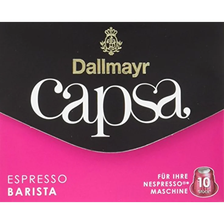 Dallmayr Capsa Espresso Barista, Nespresso Kompatibel Kapsel, Kaffeekapsel, Espressokapsel, Röstkaffee, Kaffee, 10 Kapseln, 56 g – Bild 3