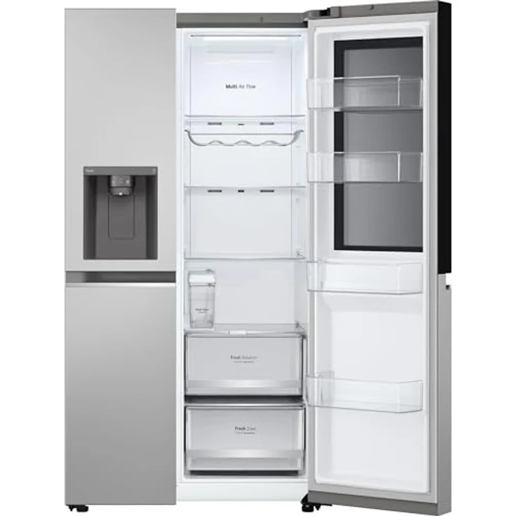 LG Side-by-Side Kühlschrank GSGB71PYLL Prime Silver mit Wassertank – Bild 8