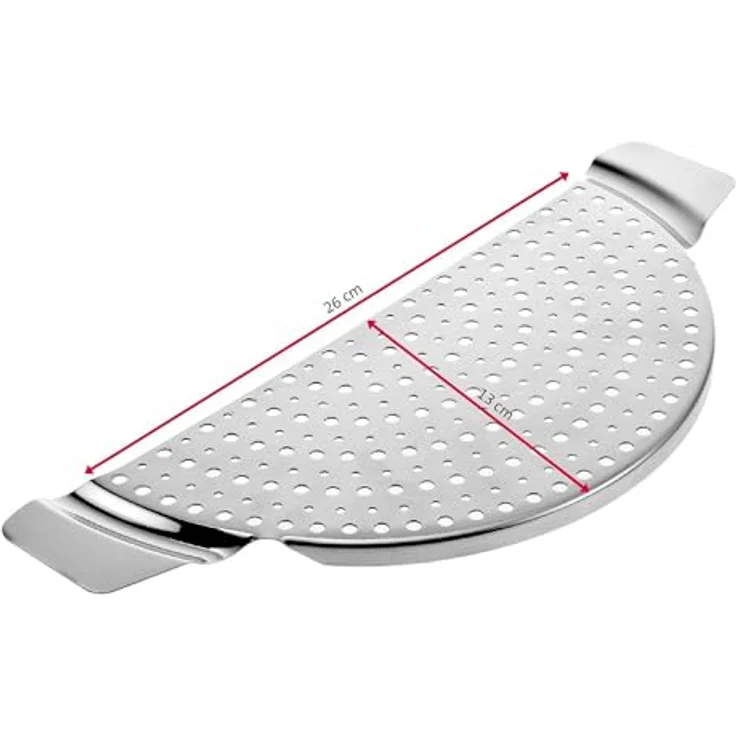Westmark Abgießhilfe--sieb mit Griffen, Rostfreier Edelstahl, Für Töpfe bis Ø 24 cm, Silber, 16392260 – Bild 6