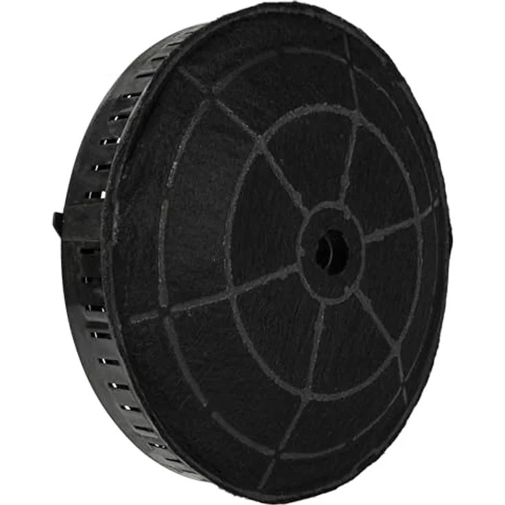 vhbw 2x Aktivkohlefilter kompatibel mit Elica 208355404727, 208355404729, 208355404728, 208355404726, 208355404725 Dunstabzugshaube - 17,2 cm, schwarz - 2er Pack – Bild 3