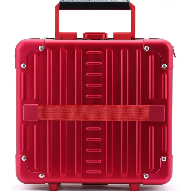Aleon Diversity Beauty Case 10" Rot, aus Flugzeugaluminium mit wasserdichter Gummidichtung