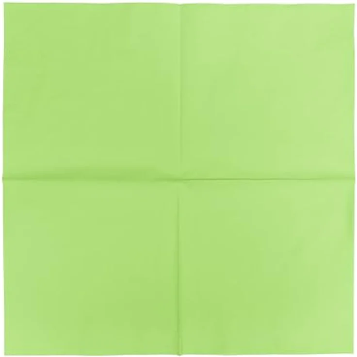 HEKU 100 einfarbige Servietten, 3-lagig, 33x33cm, hellgrün, praktisches 5er-Pack für Veranstaltungen & Gastronomie, hoch saugfähig – Bild 4