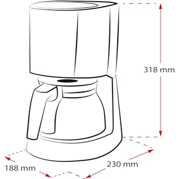 Melitta Enjoy 1017-02, Filterkaffeemaschine mit Glaskanne, AromaSelector, Schwarz Filter-Kaffeemaschine, Kunststoff, 1.2 liters – Bild 3