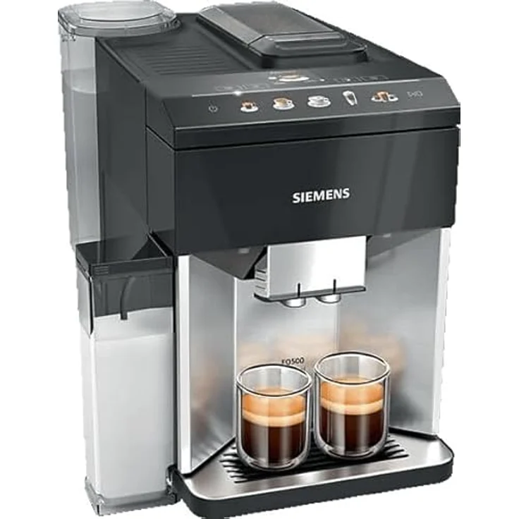 Siemens TQ515D03 EQ500 Kaffeevollautomat Edelstahl - Klavierlack schwarz, Kaffeevollautomat, Schwarz – Bild 1