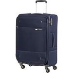 Samsonite Base Boost - Spinner M Erweiterbar Koffer, 66 cm, 67,5/73,5 L, Blau (Navy Blue)