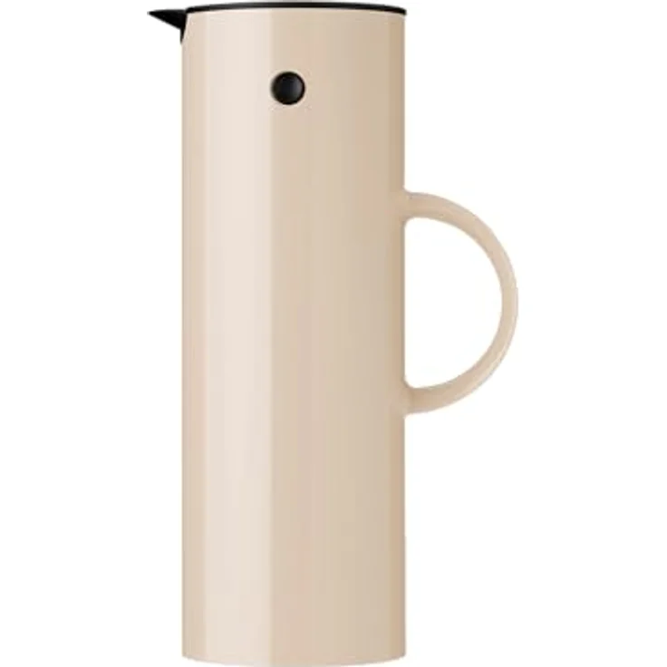 Stelton Isolierkanne EM77 - Doppelwandige Isolierkanne für heiße/kalte Getränke - 1 Liter, Wheat – Bild 1