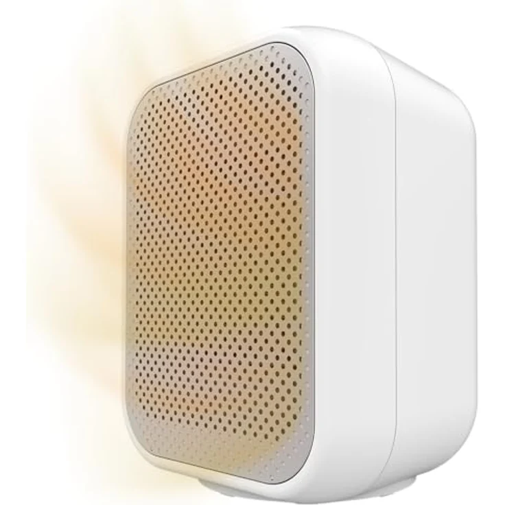 Cecotec ReadyWarm 1500 Max Ceramic White, Keramik-Tischheizgerät mit 1500W, regelbarem Thermostat, 3 Modi, 15m² Abdeckung, leichtem Design und dreifachem Sicherheitssystem – Bild 1