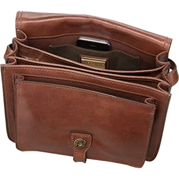 The Bridge Umhängetasche Story Donna Schultertasche 4182, Crossbody Bag in Braun – Bild 3