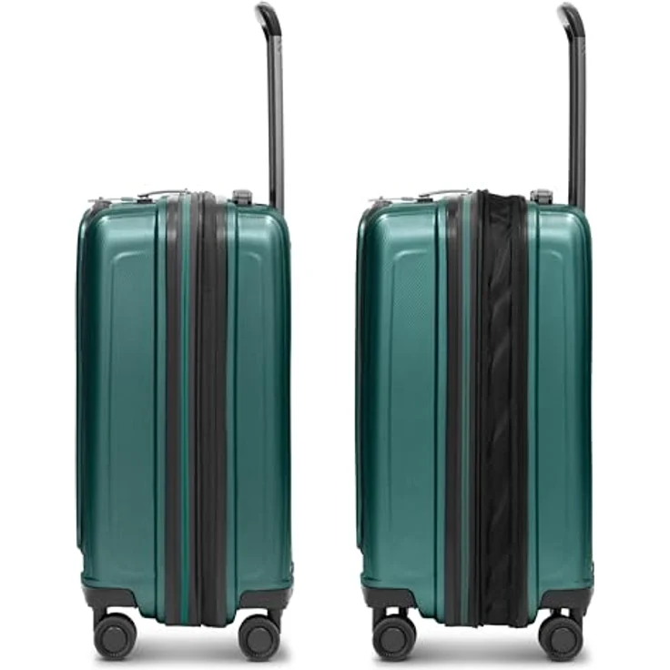 REDOLZ Handgepäck mit Laptopfach | Ultra-Leichter Koffer 40 x 23 x 55 cm & Frontöffnung | von 45 auf 55 Liter erweiterbar | nur 3,2 kg (Essentials 14) – Bild 2
